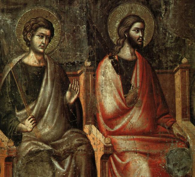 The Last Judgement (detail of the Apostles) fg, CAVALLINI, Pietro